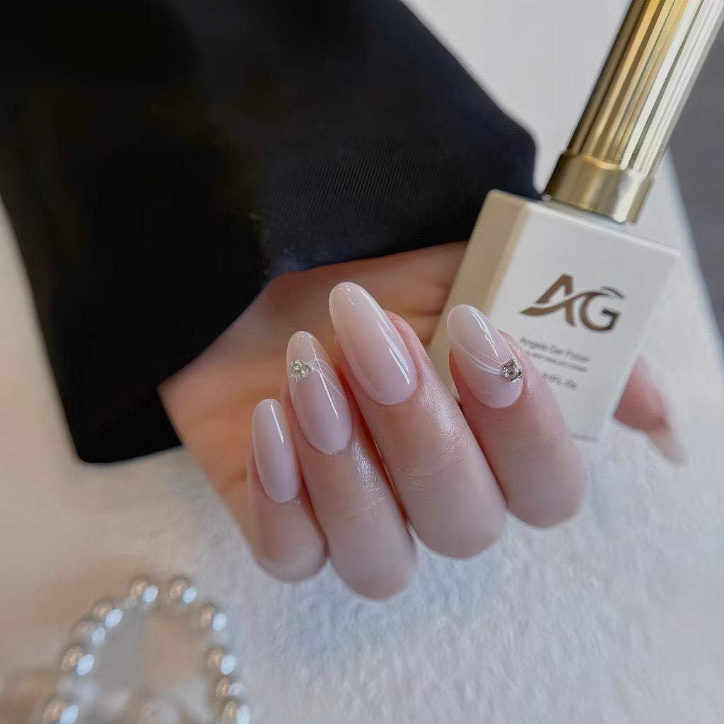 Soft Blossom Gel Polish Collection – Sheer Neutral Pink Nail Gel